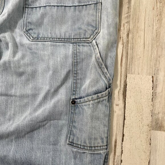 Vintage Y2k Old Navy Denim Painters Carpenter Cargo‎ Jeans Mens 36 x 32 - Picture 3 of 6